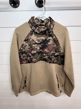 Magellan Outdoors Camo Quilted Pullover with Tan Body